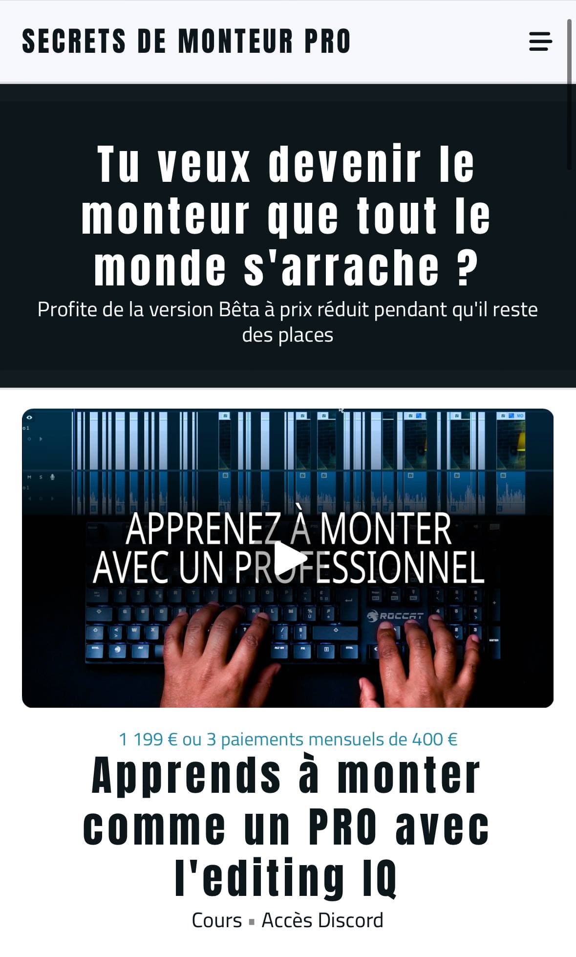 Real Editors - Secrets de Monteur Pro